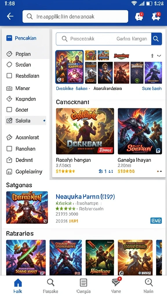 Berbagai pilihan permainan menarik untuk semua pemain.