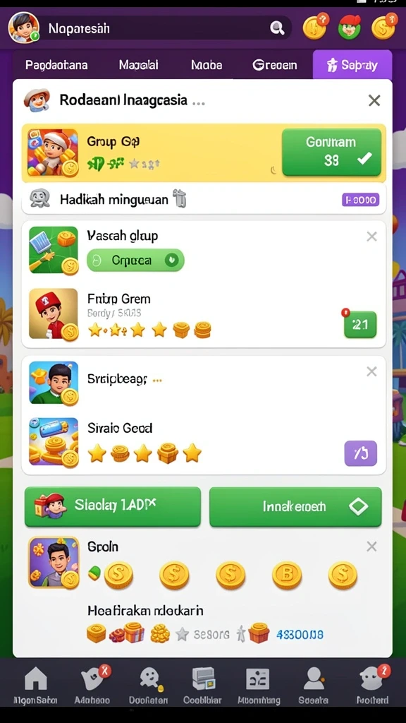 Fitur bonus harian yang menguntungkan untuk pengguna.