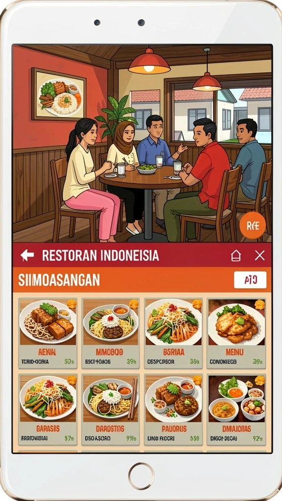 Tampilan antarmuka pengguna yang intuitif dan ramah.