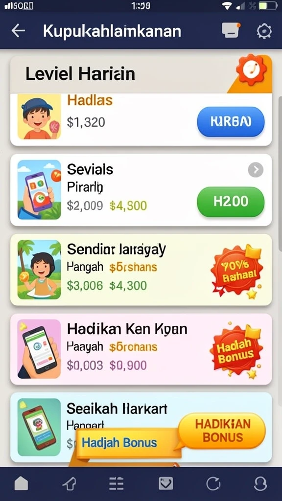 Tampilan antarmuka yang menarik dan mudah digunakan.