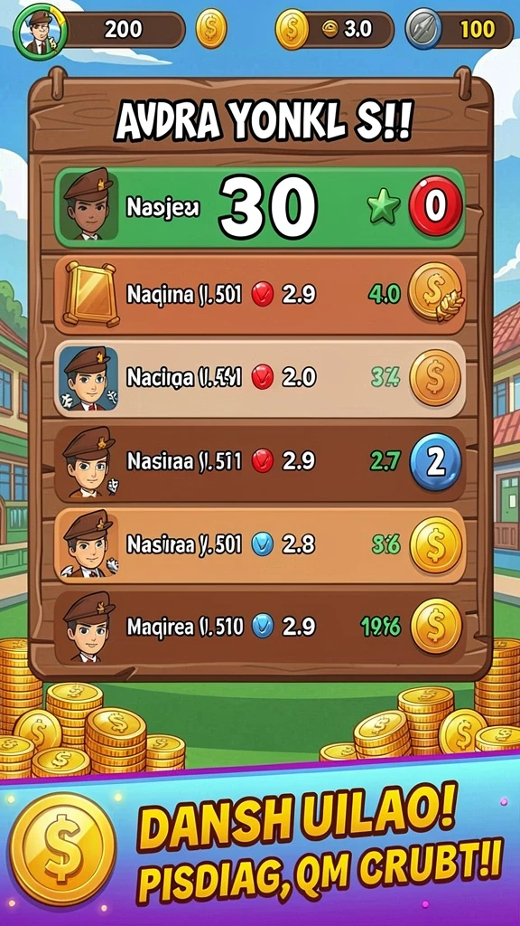 Berbagai karakter unik untuk dipilih.