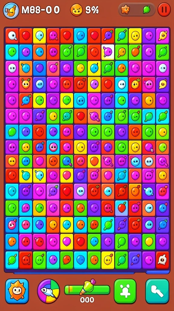 Gambar menampilkan momen kemenangan pemain dengan efek visual yang menakjubkan.