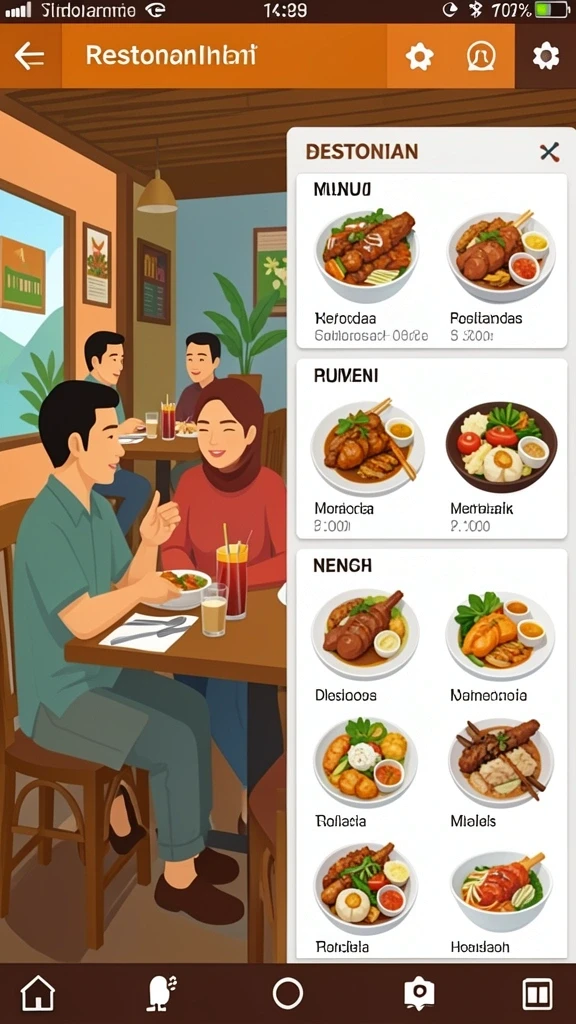 Tampilan antarmuka yang menarik dan intuitif.