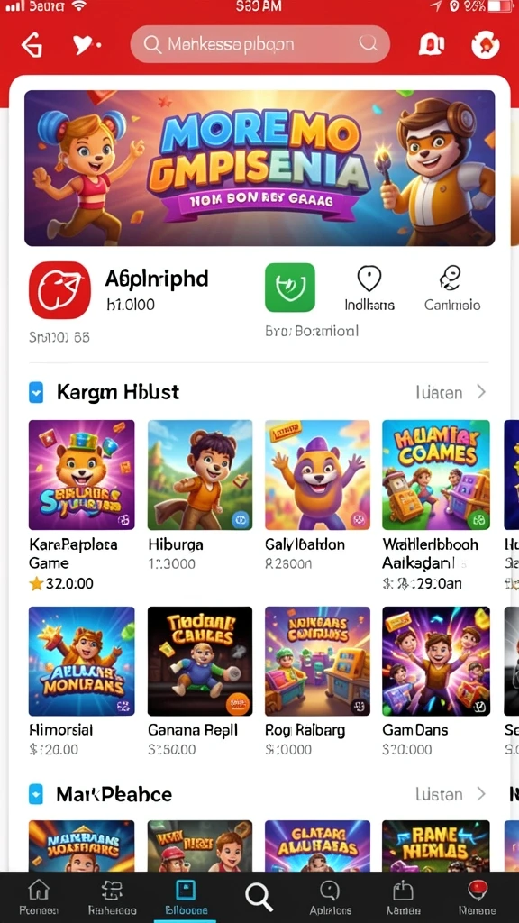 Tampilan permainan yang selalu diperbarui.