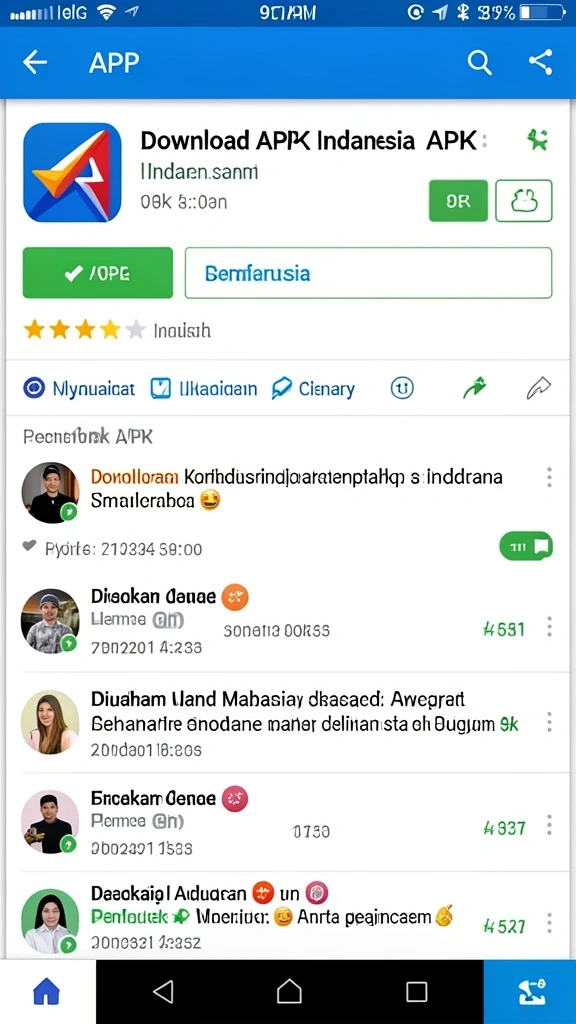 Tampilan antarmuka permainan yang menarik.