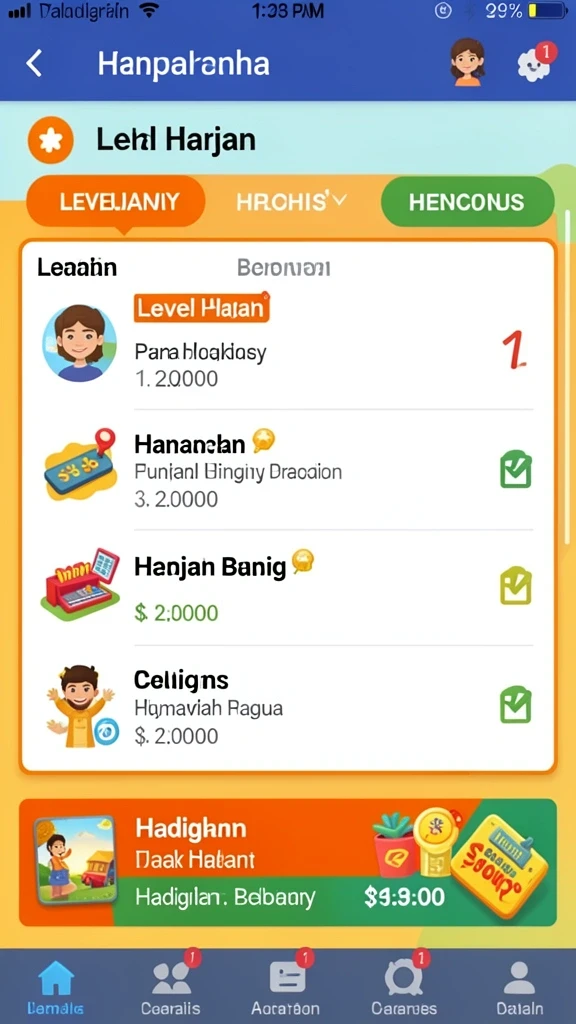 Level menantang yang penuh dengan petualangan.