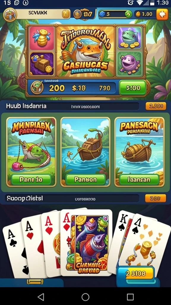 Tangkapan layar antarmuka pengguna yang menarik.