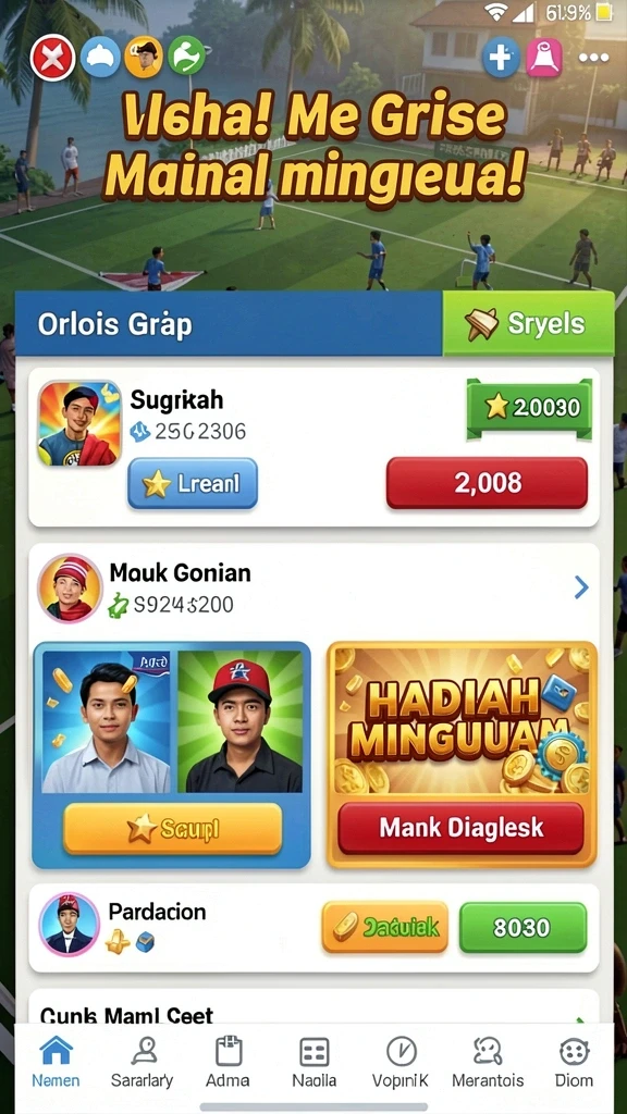 Level yang penuh tantangan dan seru.