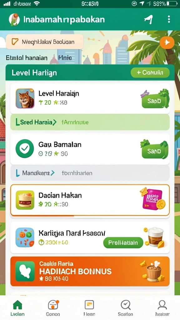 Tampilan antarmuka pengguna yang menarik.