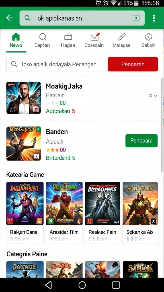 Tampilan antarmuka yang ramah pengguna.