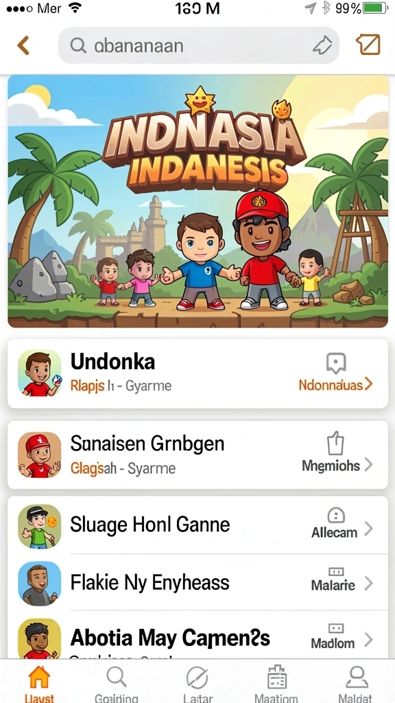 Berbagai jenis permainan seru untuk dimainkan.