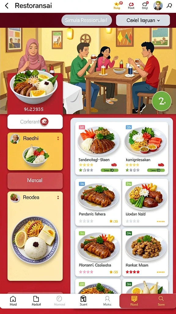 Tampilan antarmuka yang bersih dan user-friendly.